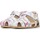 Chaussures Fille Sandales et Nu-pieds Falcotto Sandales semi-fermées en cuir avec papillons ALBY Blanc