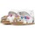 Chaussures Fille Sandales et Nu-pieds Falcotto Sandales en cuir avec fleurs appliquées YANUYA Blanc