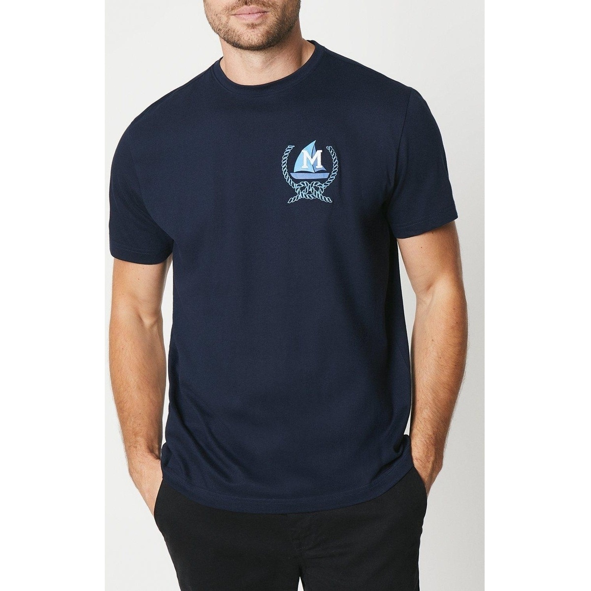 Vêtements Homme T-shirts manches longues Maine DH6752 Bleu
