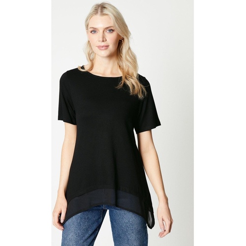 Vêtements Femme T-shirts manches longues Principles DH6792 Noir