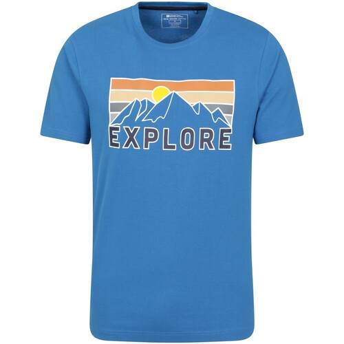 Vêtements Homme T-shirts manches longues Mountain Warehouse Explore Bleu