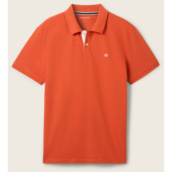 Vêtements Homme Polos manches courtes Tom Tailor - Polo - orange Orange