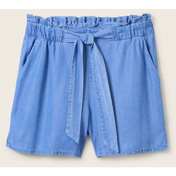 Vêtements Femme Shorts / Bermudas Tom Tailor - Short - bleu Bleu
