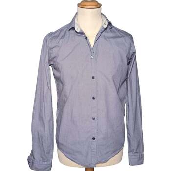 Vêtements Homme Chemises manches longues Zara 38 - T2 - M Bleu