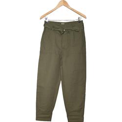 Vêtements Leg Pantalons Mango pantalon slim Leg  38 - T2 - M Vert Vert
