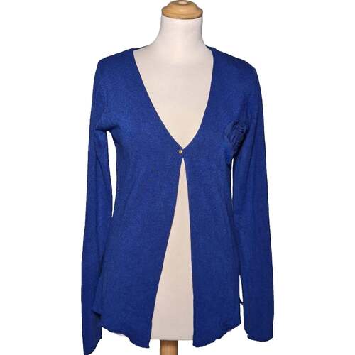 Vêtements Femme Gilets / Cardigans Morgan gilet femme  38 - T2 - M Bleu Bleu