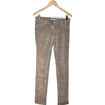 jeans promod  jean slim femme  38 - t2 - m marron 