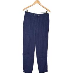 Vêtements Leg Pantalons Mango pantalon slim Leg  38 - T2 - M Bleu Bleu