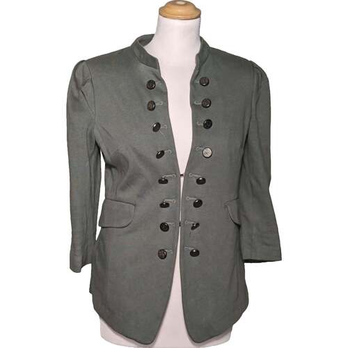 Vêtements Femme Vestes / Blazers Naf Naf blazer  38 - T2 - M Vert Vert