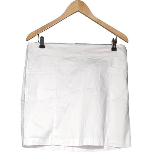 Vêtements Femme Jupes Camaieu jupe courte  44 - T5 - Xl/XXL Blanc Blanc