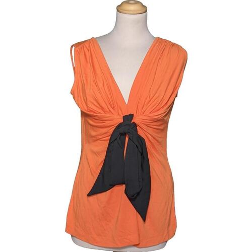 Vêtements Femme Débardeurs / T-shirts sans manche Sinequanone débardeur  38 - T2 - M Orange Orange