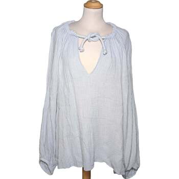 Vêtements Femme Tops / Blouses H&M blouse  42 - T4 - L/XL Bleu Bleu