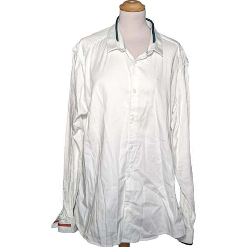 Vêtements Homme Chemises manches longues Bonobo 46 - T6 - XXL Blanc