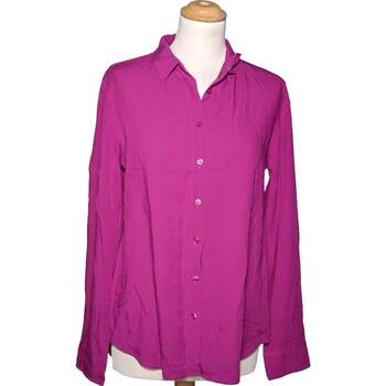 Vêtements Femme Chemises / Chemisiers Uniqlo chemise  38 - T2 - M Violet Violet