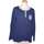 Vêtements Femme T-shirts & Polos Damart top manches longues  38 - T2 - M Bleu Bleu