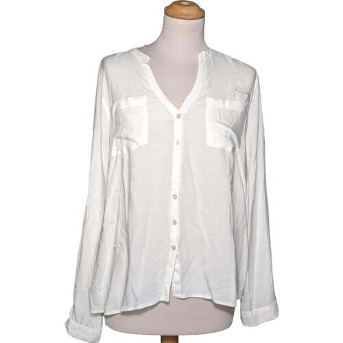 Vêtements Femme Chemises / Chemisiers Kaporal chemise  38 - T2 - M Blanc Blanc