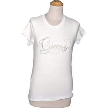 Vêtements Femme T-shirts & Polos Guess top manches courtes  38 - T2 - M Blanc Blanc