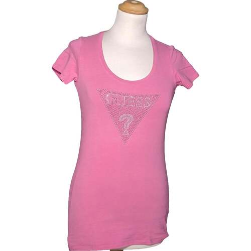 Vêtements Femme T-shirts & Polos Guess top manches courtes  36 - T1 - S Rose Rose