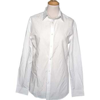 Vêtements Homme Chemises manches longues H&M 36 - T1 - S Blanc