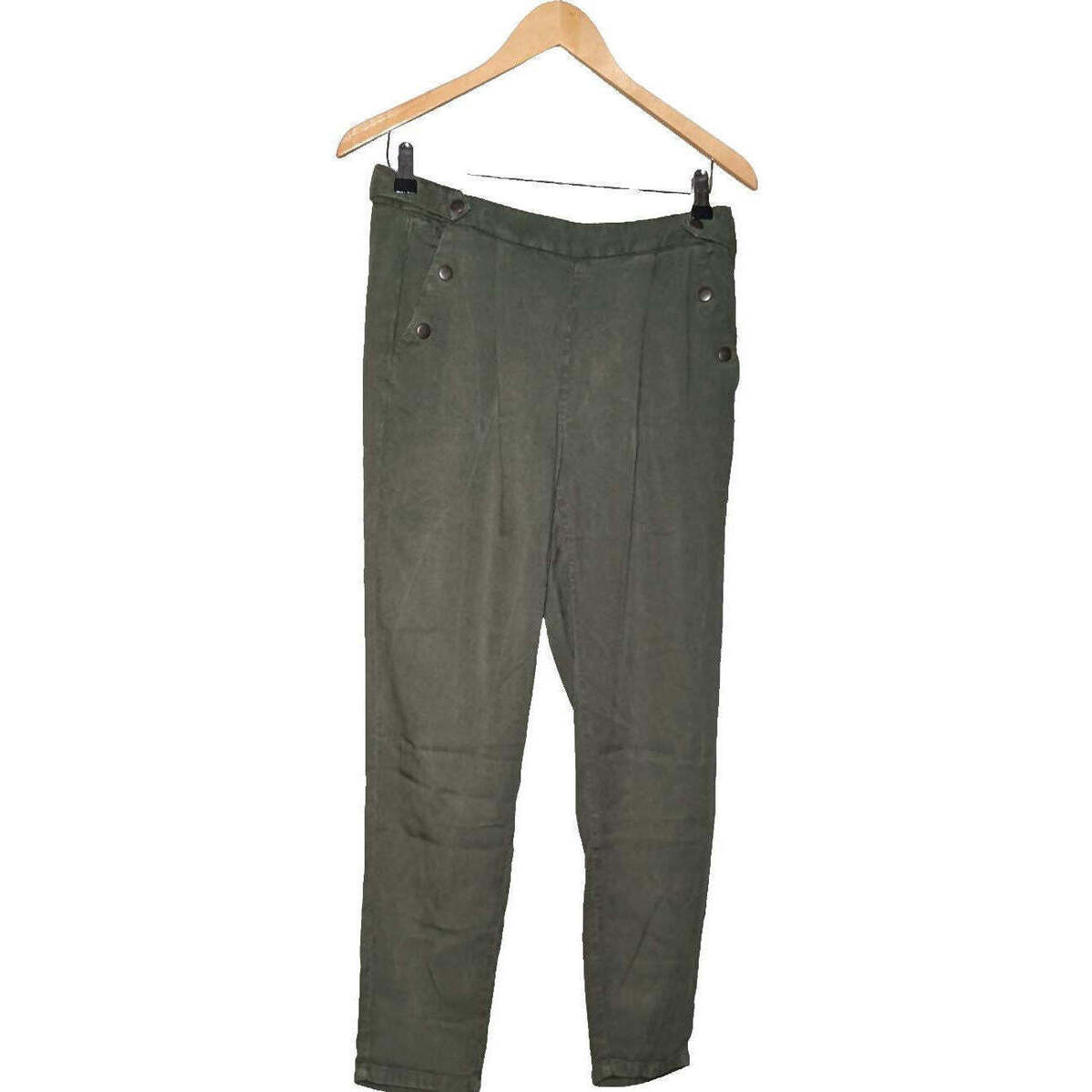 Vêtements Femme La mode responsable pantalon slim femme  38 - T2 - M Vert Vert