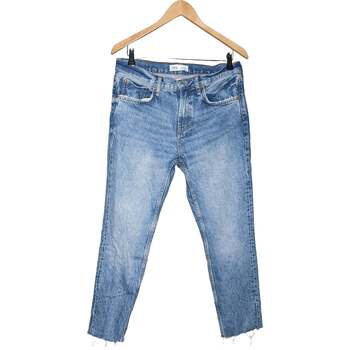 jeans zara  jean slim femme  40 - t3 - l bleu 