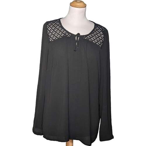 Vêtements Femme Tops / Blouses Camaieu blouse  44 - T5 - Xl/XXL Noir Noir