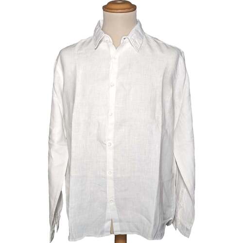 VêPlein Homme Chemises manches longues American Vintage 38 - T2 - M Blanc