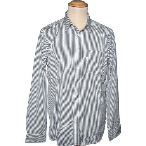 Vêtements Homme Chemises manches longues Façonnable 40 - T3 - L Bleu
