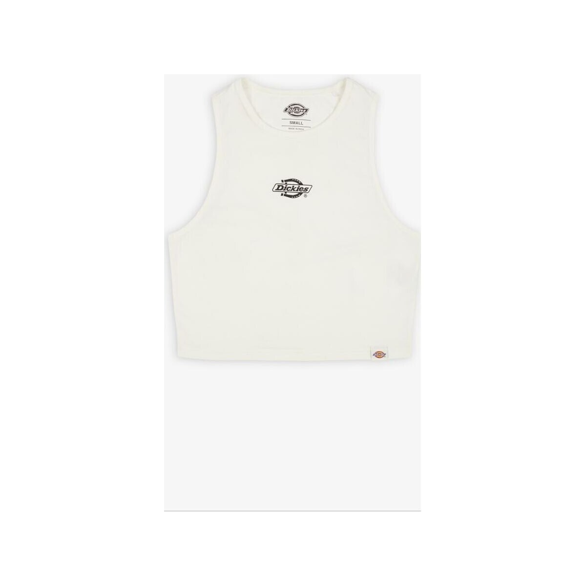 Vêtements Femme Débardeurs / T-shirts sans manche Dickies POWERS VEST W DK0A4Y8D-WHITE Blanc
