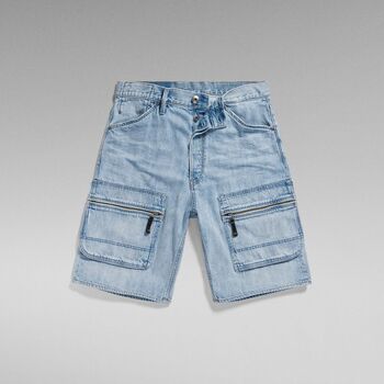 Vêtements Homme Sleeve Shorts / Bermudas G-Star Raw D24442 D536 DENIM CARGO LOOSE-SUN FADED CLOUDBURST Bleu