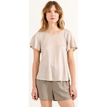 Vêtements Femme T-shirts & Polos Molly Bracken P1677CE-BEIGE Beige