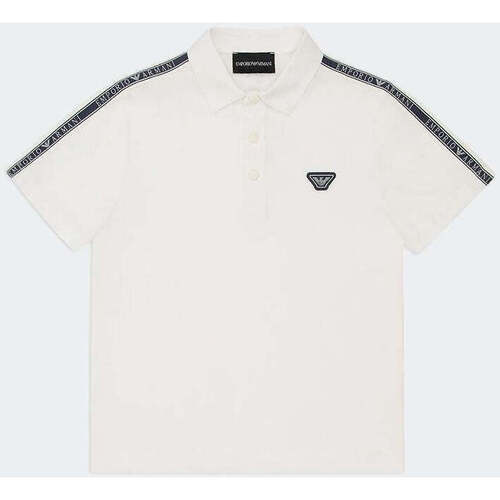 Vêtements Garçon T-shirts & Polos Emporio Armani  Blanc