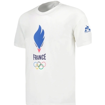 Vêtements Homme T-shirts manches courtes Le Coq Sportif Olympique Paris Blanc