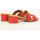 Chaussures Femme Sandales et Nu-pieds Vincent Vega Sandale  en cuir rouge Rouge