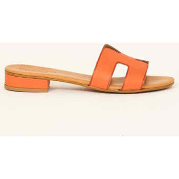 Chaussures Femme Sandales et Nu-pieds Vincent Vega sandales à talon bas Orange