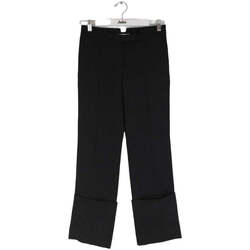 Vêtements Femme Pantalons Givenchy micro-check Pantalon droit en laine Noir
