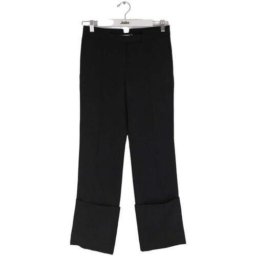 Vêtements Femme Pantalons Givenchy negro Pantalon droit en laine Noir