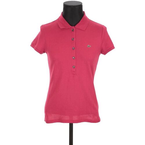 Vêtements Femme Débardeurs / T-shirts Fate sans manche Lacoste Polo en coton Rouge
