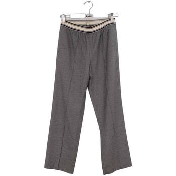pantalon bellerose  pantalon droit gris 