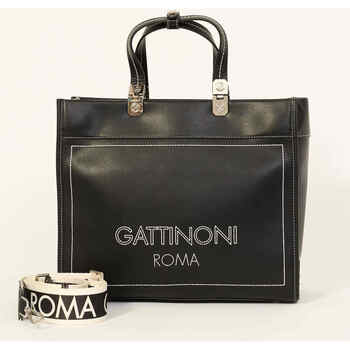 Gattinoni Sac  avec double poignée et logo Noir