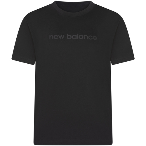 Vêtements Homme T-shirts & Polos New Balance T-shirt coton col rond Noir