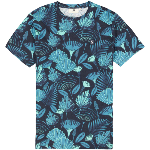 Vêtements Homme Joggings & Survêtements Garcia T-shirt coton col rond Bleu