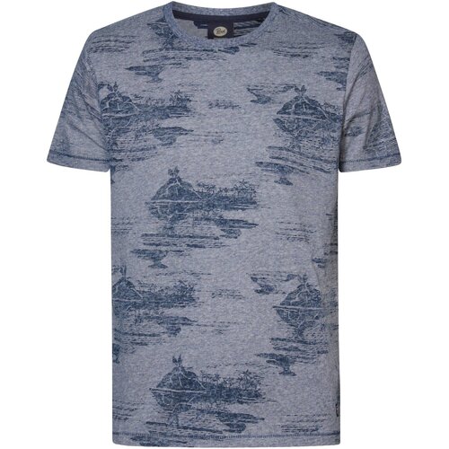 Vêtements Homme T-shirts & Polos Petrol Industries T-Shirt three-button Bask Bleu Bleu