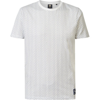Vêtements Homme T-shirt Ss Classic Print Petrol Industries T-Shirt  Myrtle Beach Impression Blanche Blanc