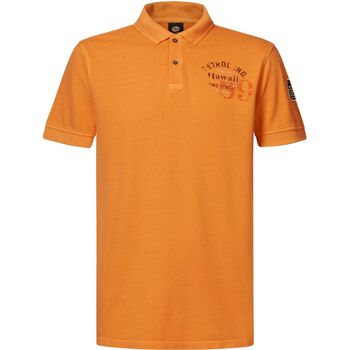 Vêtements Homme Burberry detachable sleeve reversible logo graphic jacket Petrol Industries Poloshirt  Meander Orange Orange
