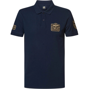 Vêtements Homme T-shirts & Polos Petrol Industries Poloshirt three-button Seashift Marine Bleu