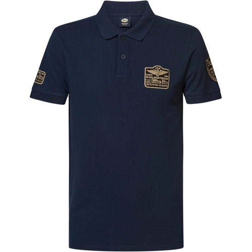 Vêtements Homme T-shirts neck & Polos Petrol Industries Poloshirt  Seashift Marine Bleu