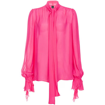 Vêtements Femme Chemises / Chemisiers Pinko Pink Blue Fuchsia Écosse Rose
