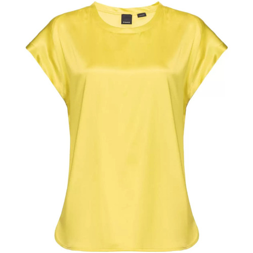 Vêtements Femme Chemises / Chemisiers Pinko Rose en soie jaune Jaune