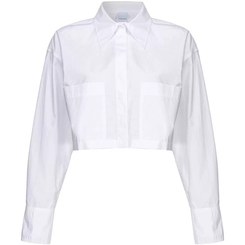 Vêtements Femme Chemises / Chemisiers Pinko Chemise blanche rose Pergusa Blanc
